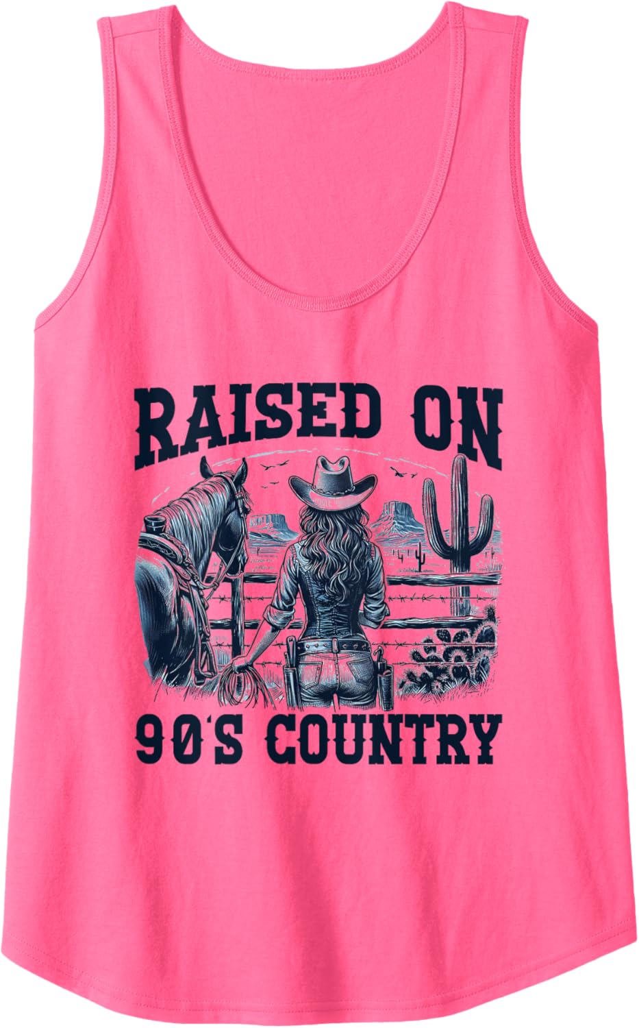 Rodeo Western Country Southern Horse Equestrian Cowgirls Tank Top