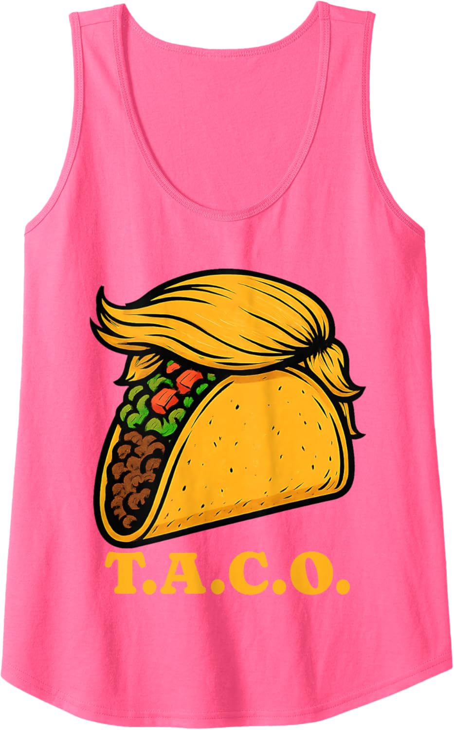 Trumpf Always Chickens Out TACO T.A.C.O. Meme W S J Funny Tank Top