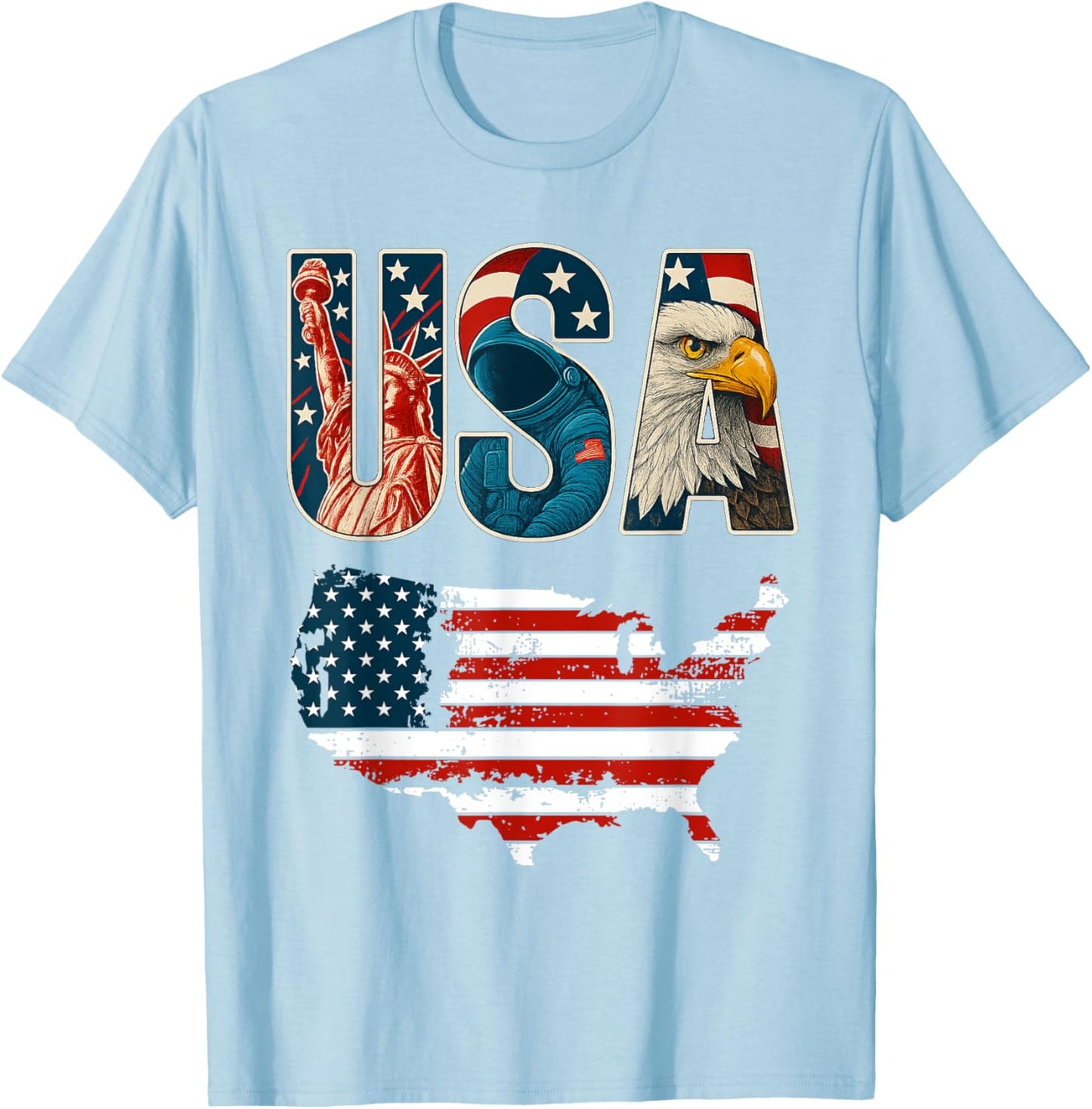 USA US Patriotic 4th of July America Flag Freedom Eagle