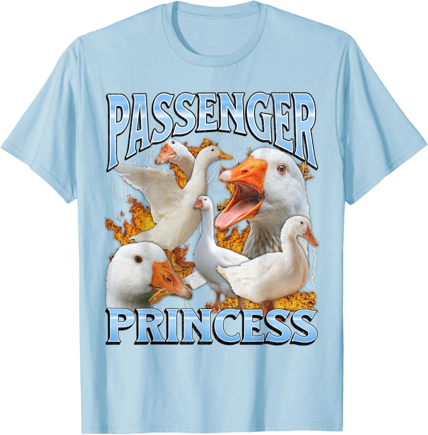 Passenger Princess Funny Goose Meme Bootleg Y2K Graphic