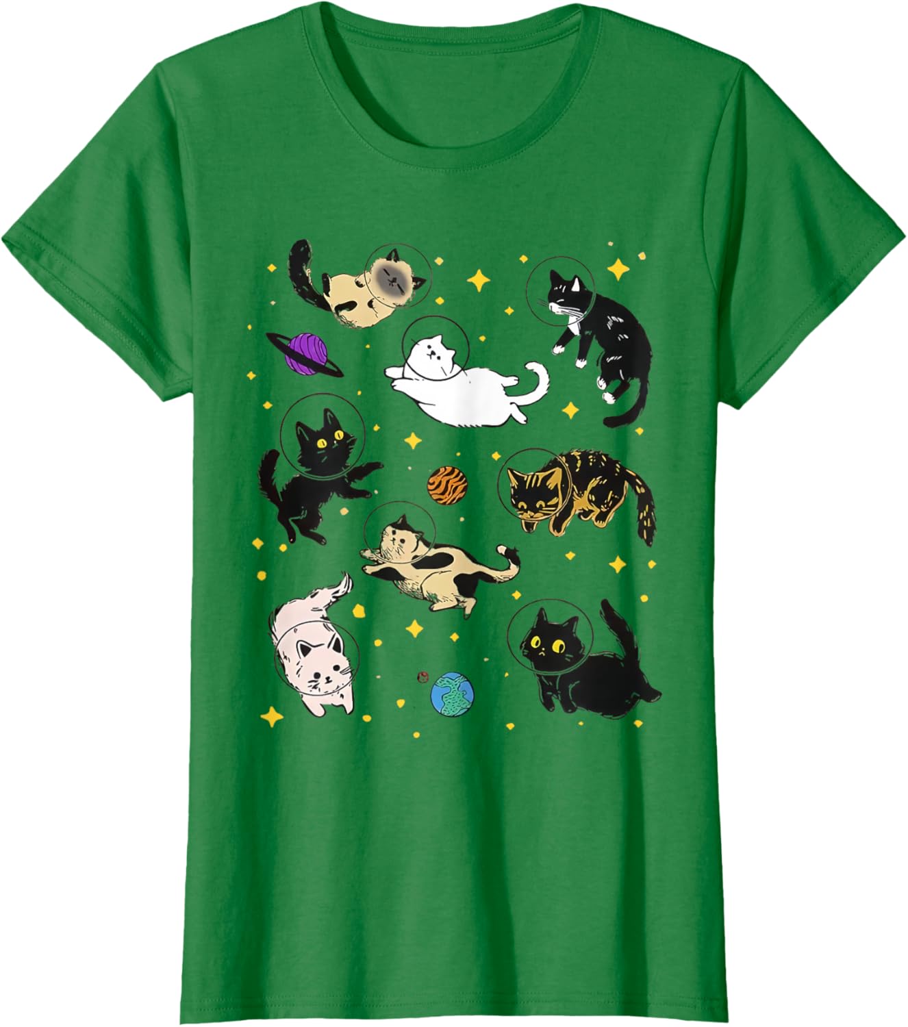 Funny Catsa Cat Astronauts Kitten Space Women Girls Kids Men