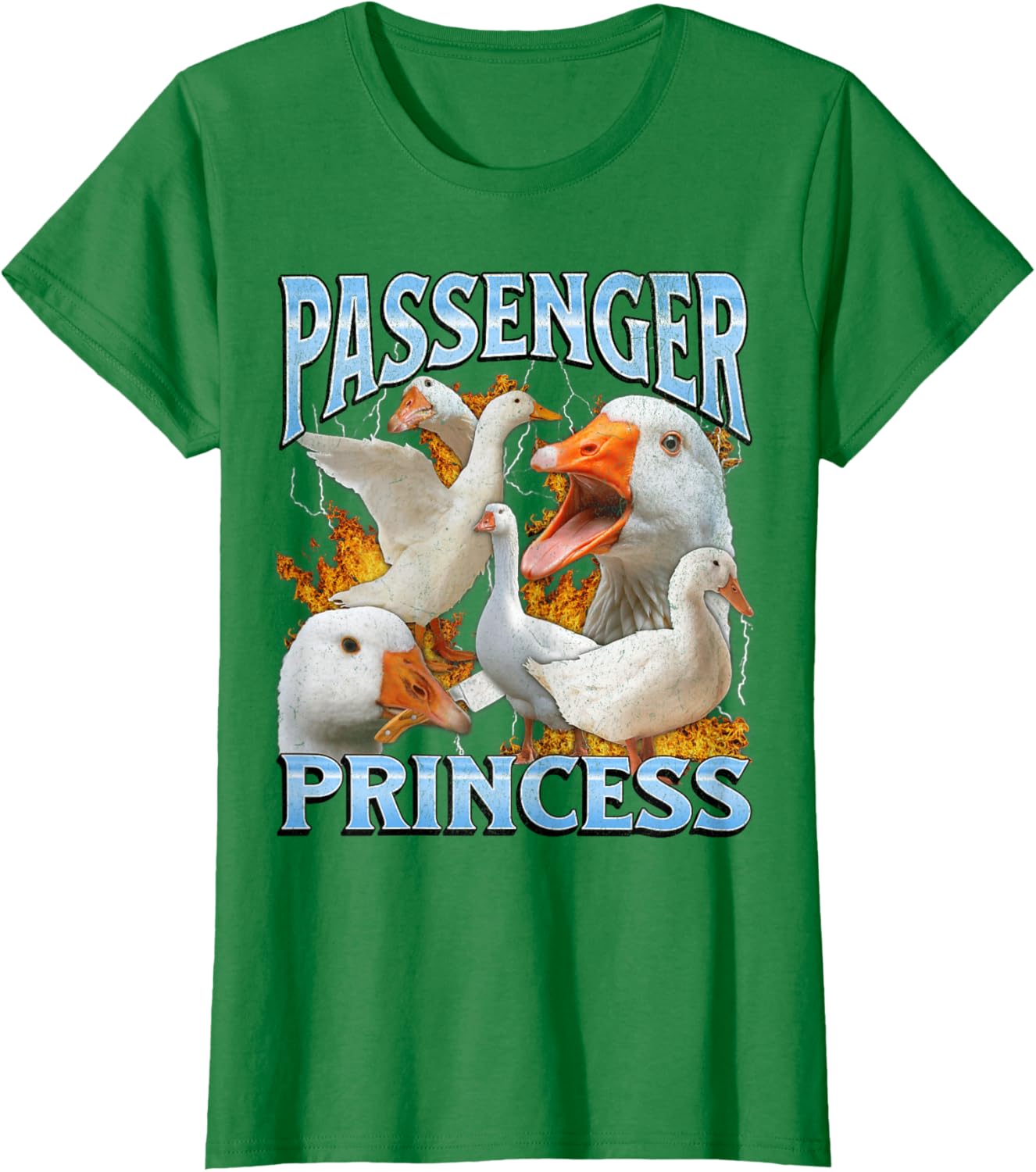 Passenger Princess Funny Goose Meme Bootleg Y2K Graphic