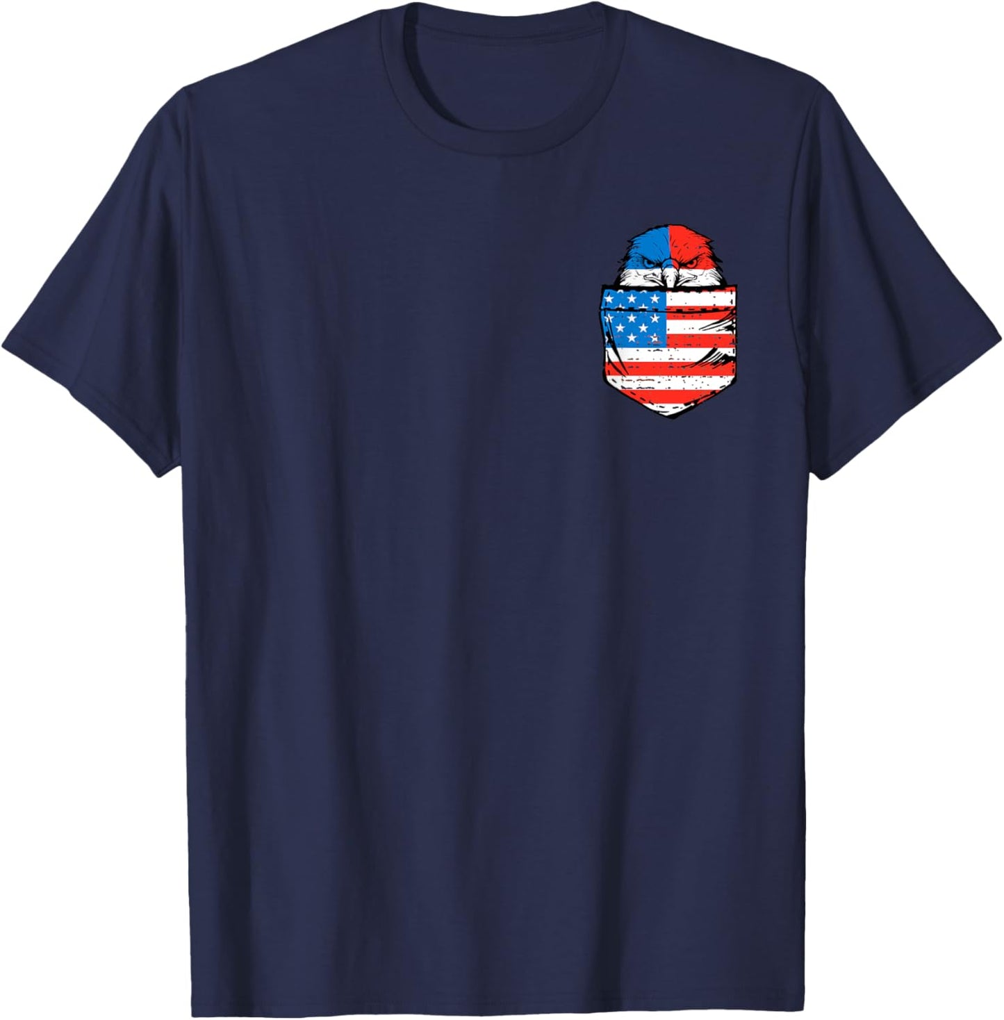 Eagle USA Flag Pocket American Funny 4th Of July Fourth