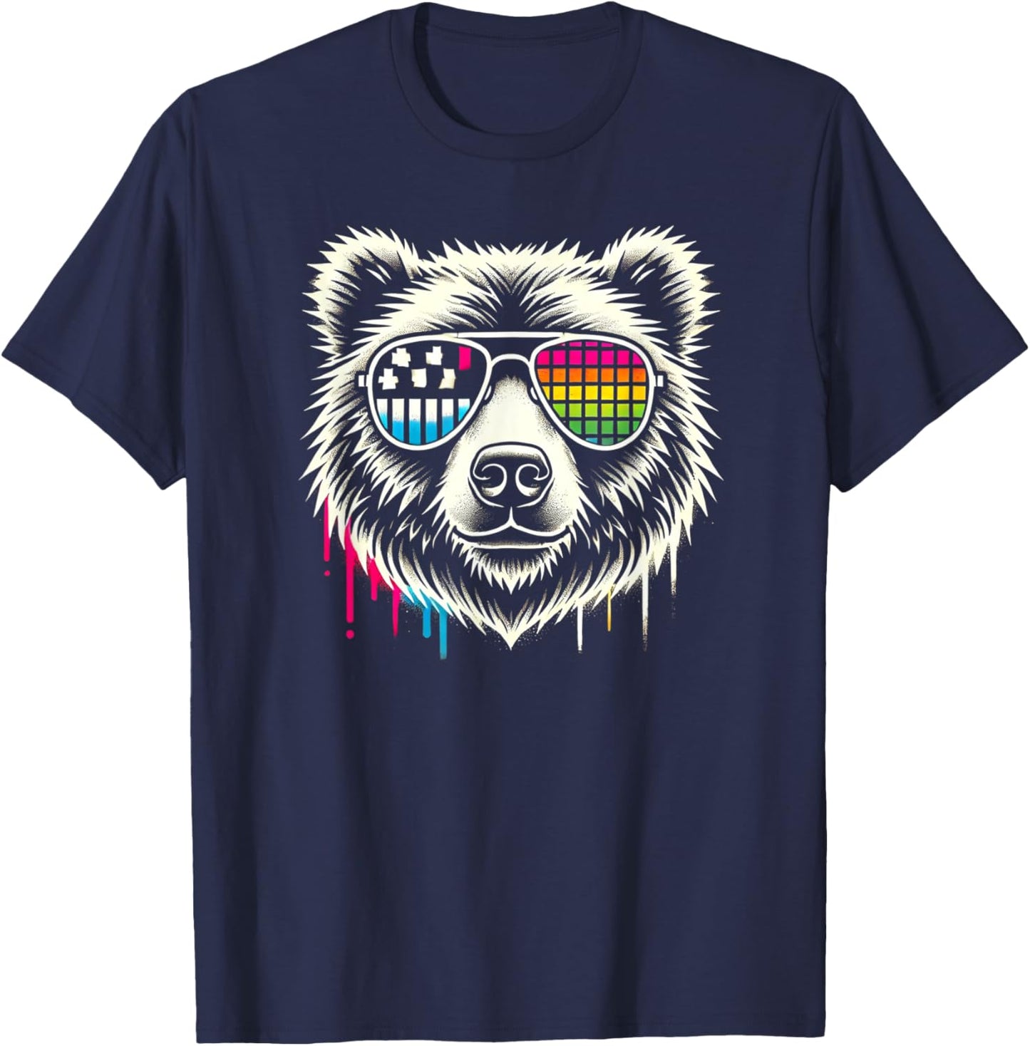 Retro Bear Sunglasses Cool Vintage Animal