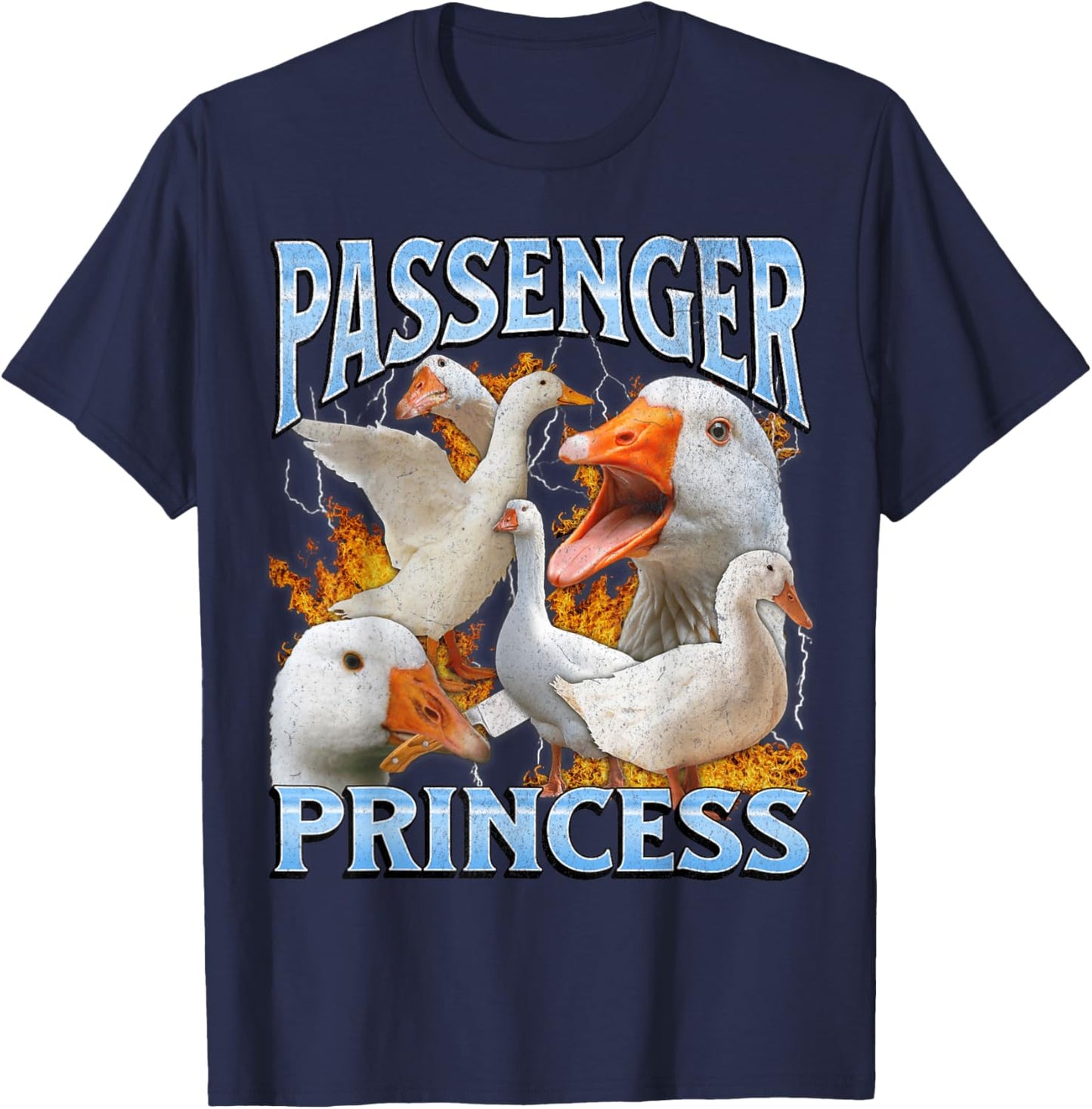 Passenger Princess Funny Goose Meme Bootleg Y2K Graphic
