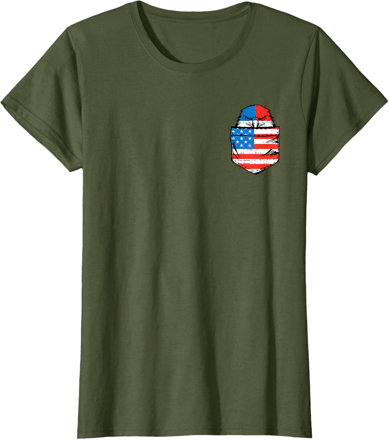 Eagle USA Flag Pocket American Funny 4th Of July Fourth