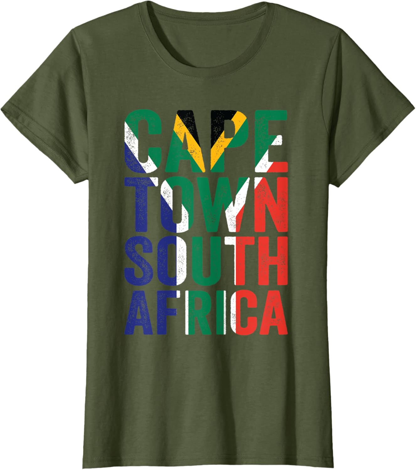 Cape Town South Africa Retro Flag Travel Vacation Souvenir