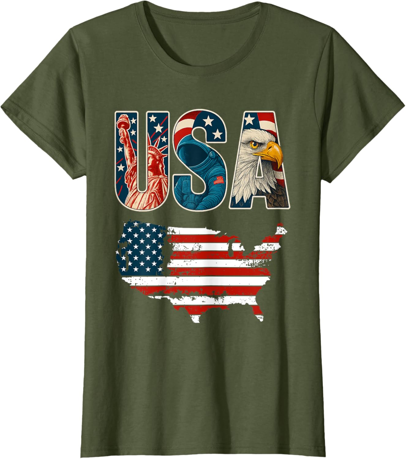 USA US Patriotic 4th of July America Flag Freedom Eagle