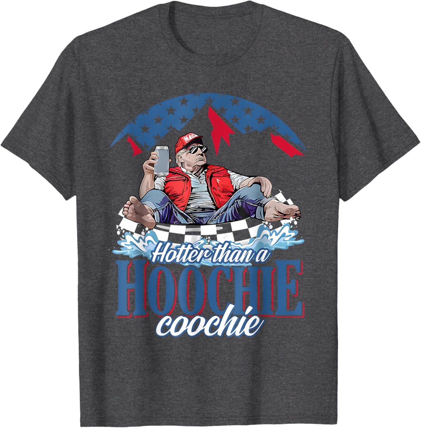 Hotter Than A Hoochie Coochie Funny Trump Summer Beer