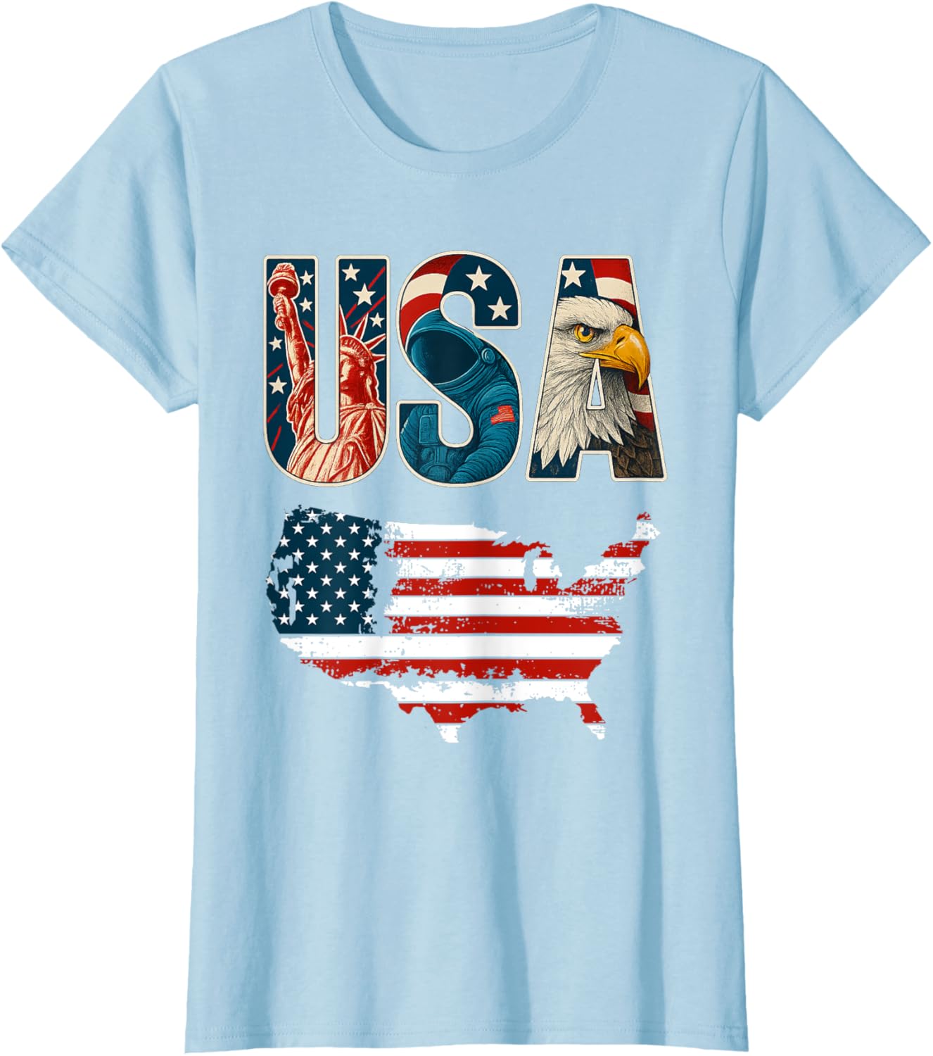 USA US Patriotic 4th of July America Flag Freedom Eagle
