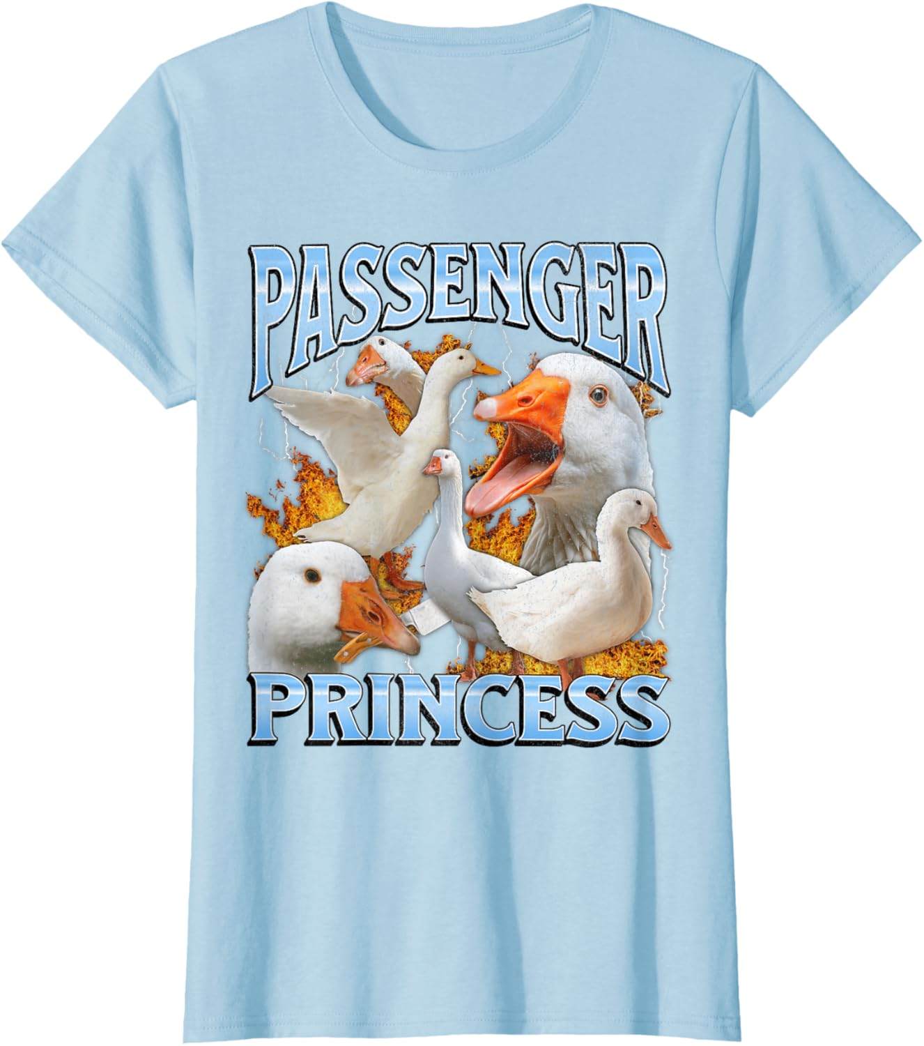 Passenger Princess Funny Goose Meme Bootleg Y2K Graphic