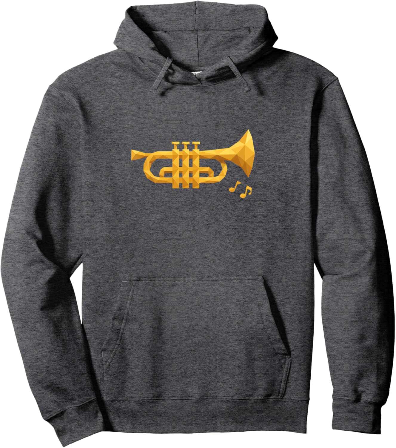 Low Poly Trumpet Pullover Hoodie