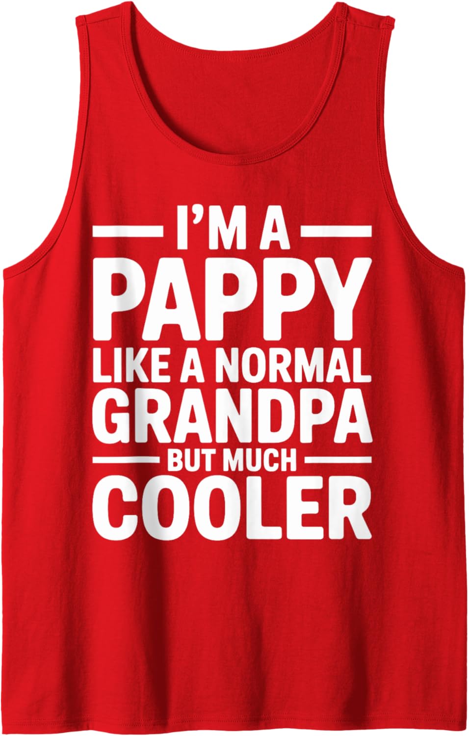 Mens Pappy Like a Grandpa Only Cooler Southern Grandfather Tank Top