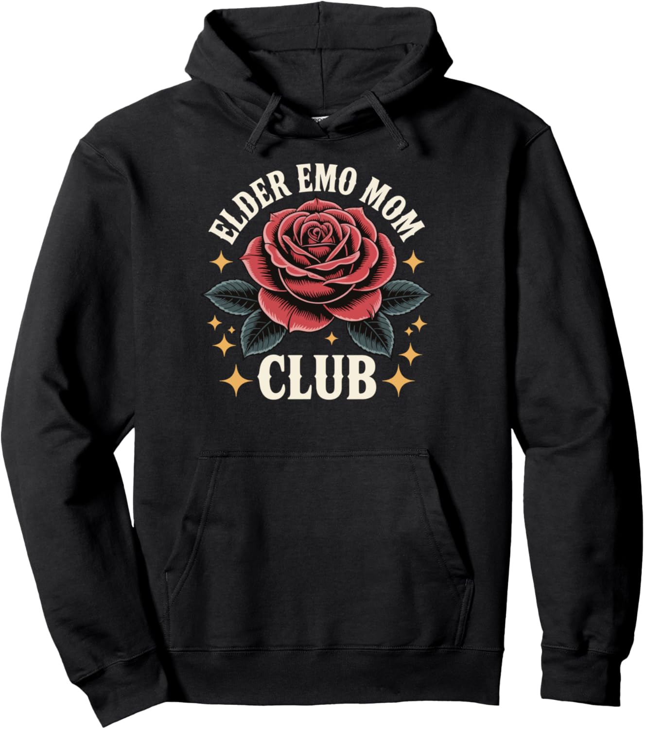 Elder Emo Mom Club Emo Lifestyle Emo Music Goth Subculture Pullover Hoodie