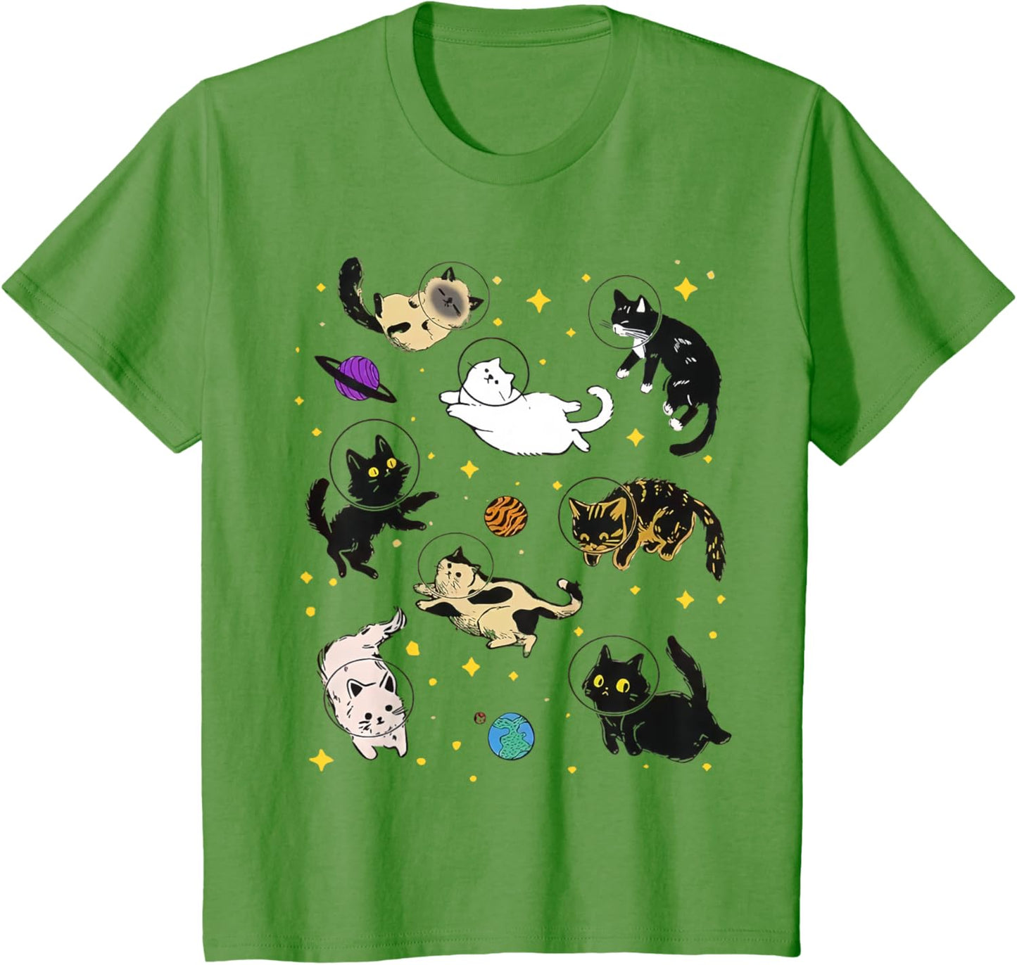 Funny Catsa Cat Astronauts Kitten Space Women Girls Kids Men