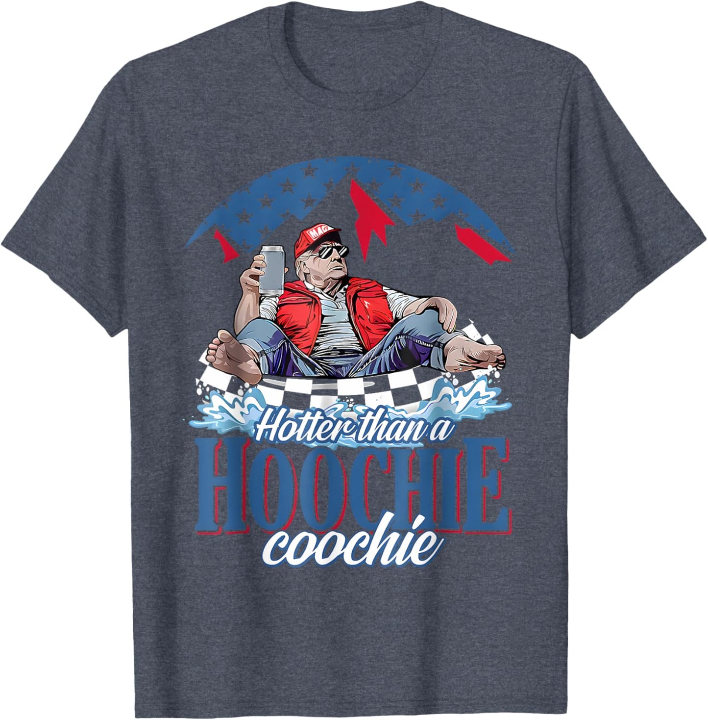 Hotter Than A Hoochie Coochie Funny Trump Summer Beer