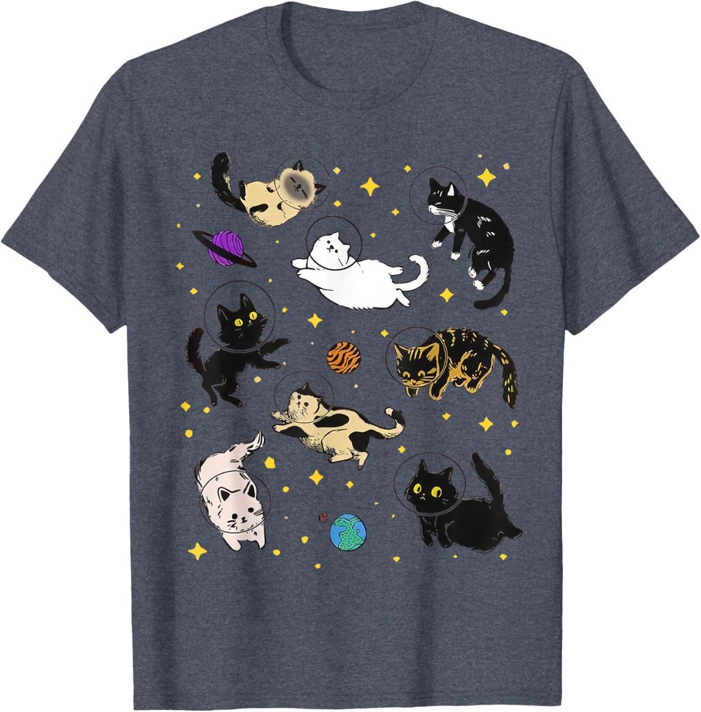 Funny Catsa Cat Astronauts Kitten Space Women Girls Kids Men