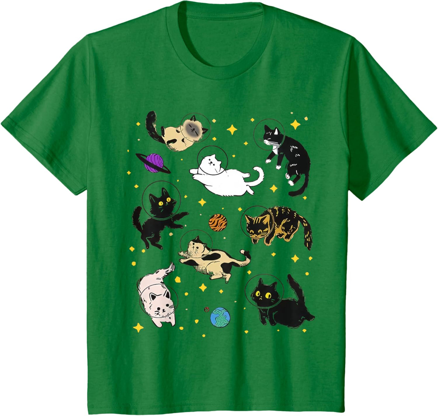 Funny Catsa Cat Astronauts Kitten Space Women Girls Kids Men