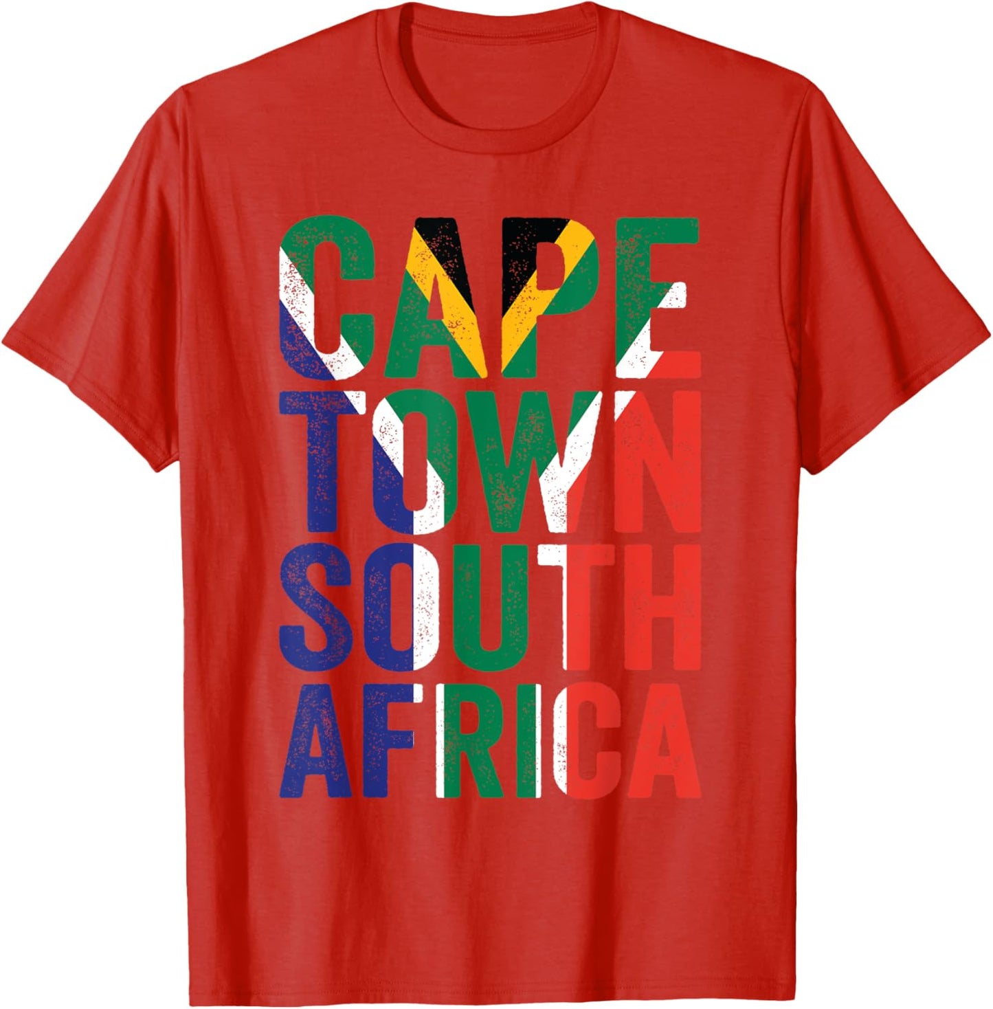 Cape Town South Africa Retro Flag Travel Vacation Souvenir
