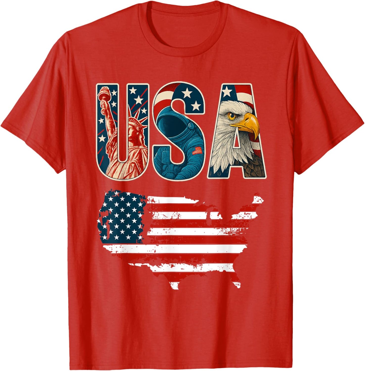USA US Patriotic 4th of July America Flag Freedom Eagle