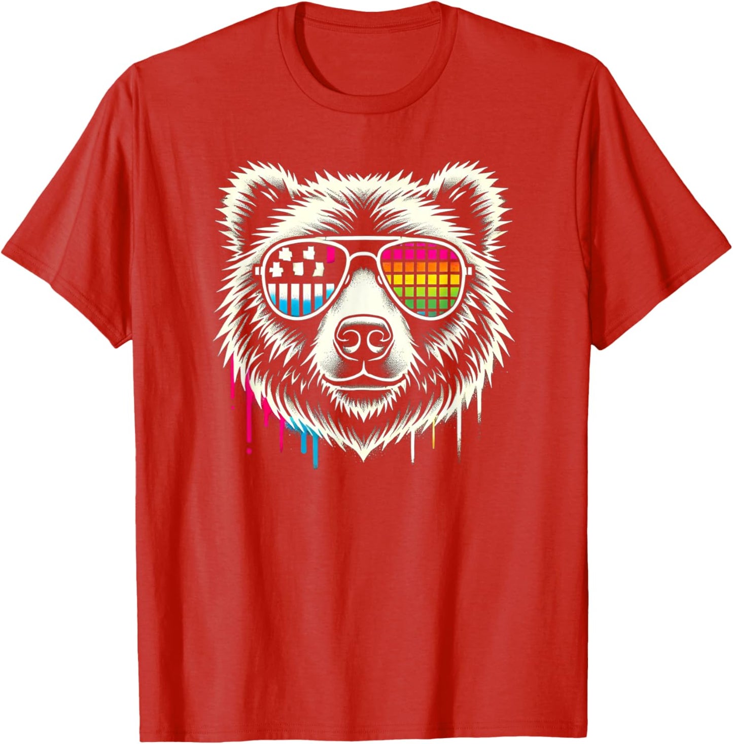 Retro Bear Sunglasses Cool Vintage Animal