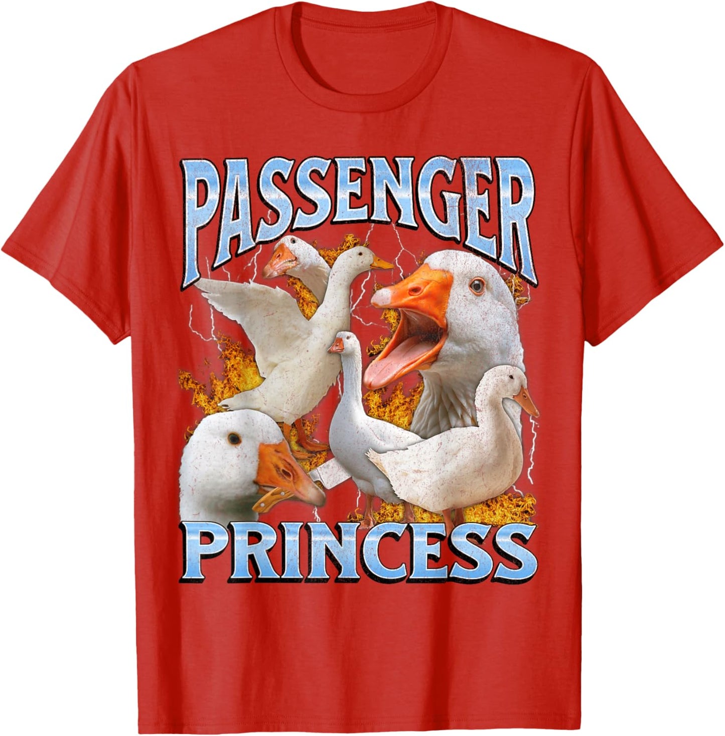 Passenger Princess Funny Goose Meme Bootleg Y2K Graphic