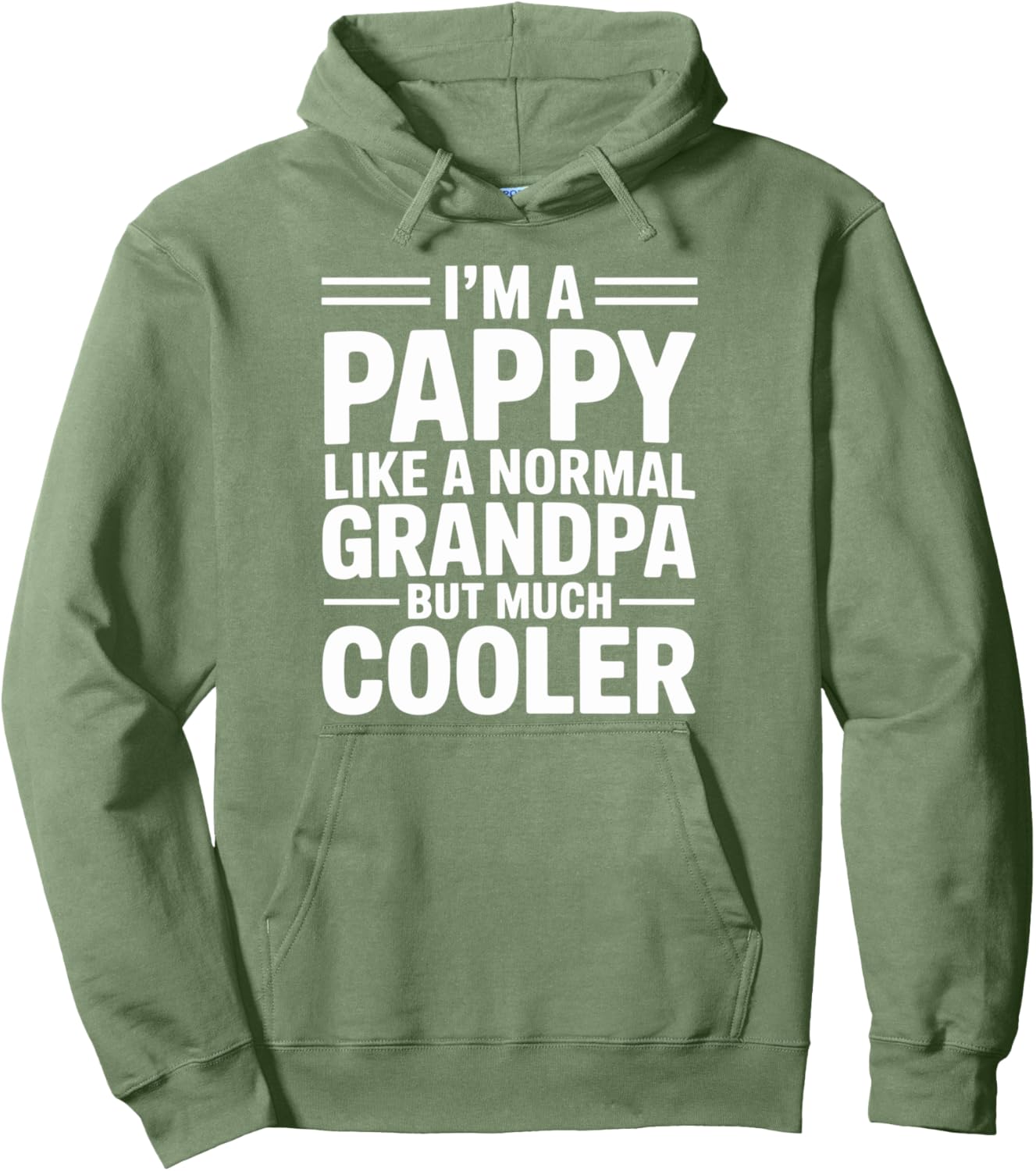 Pappy Like a Grandpa Only Cooler Southern Grandfather Pullover Hoodie