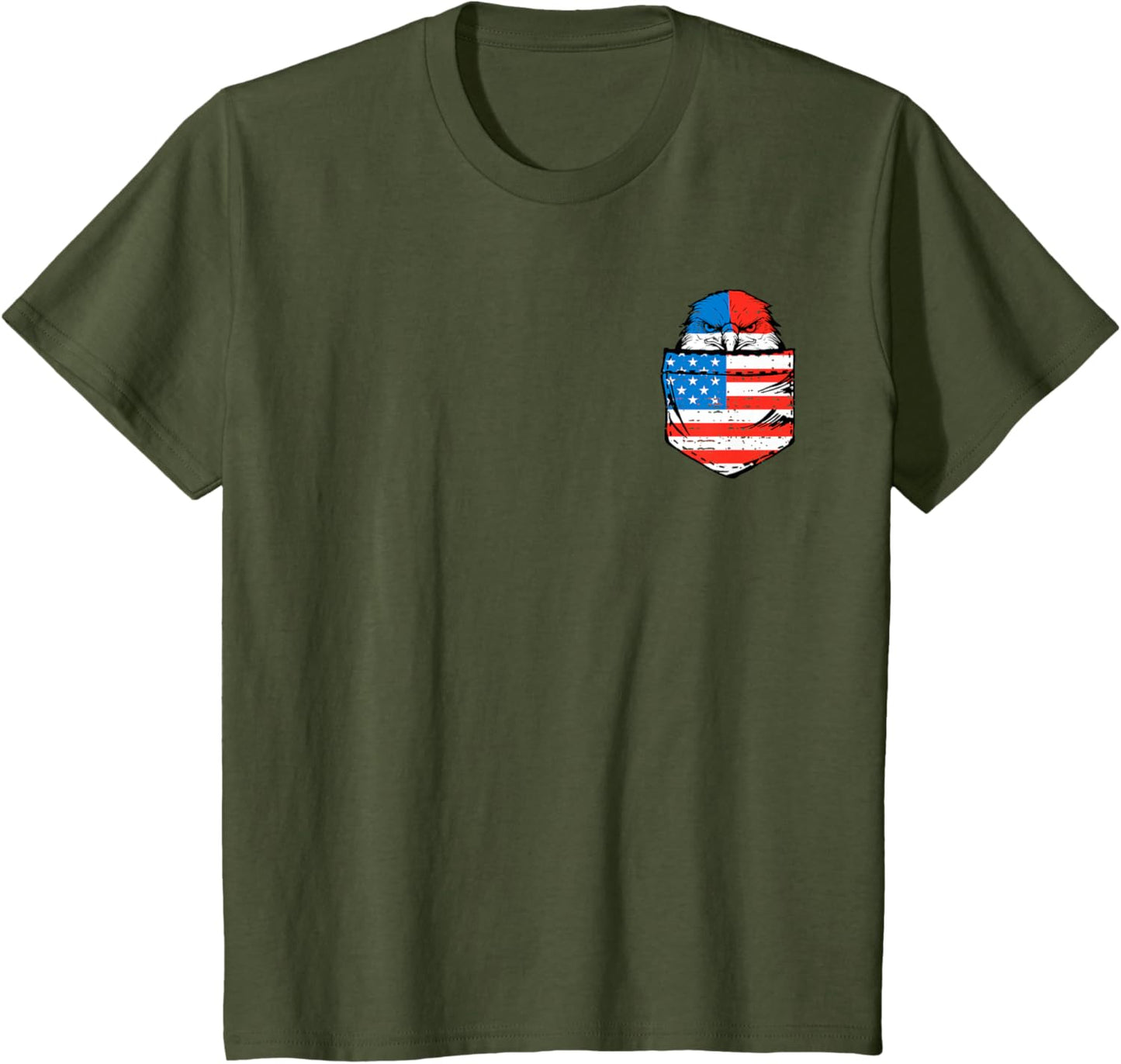Eagle USA Flag Pocket American Funny 4th Of July Fourth