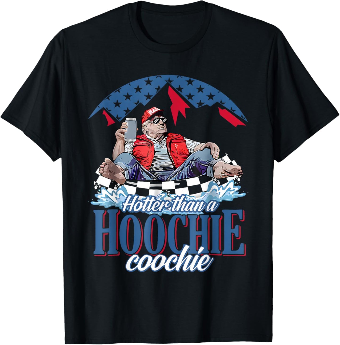 Hotter Than A Hoochie Coochie Funny Trump Summer Beer