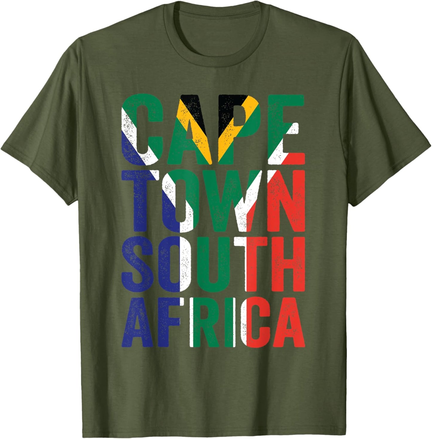 Cape Town South Africa Retro Flag Travel Vacation Souvenir