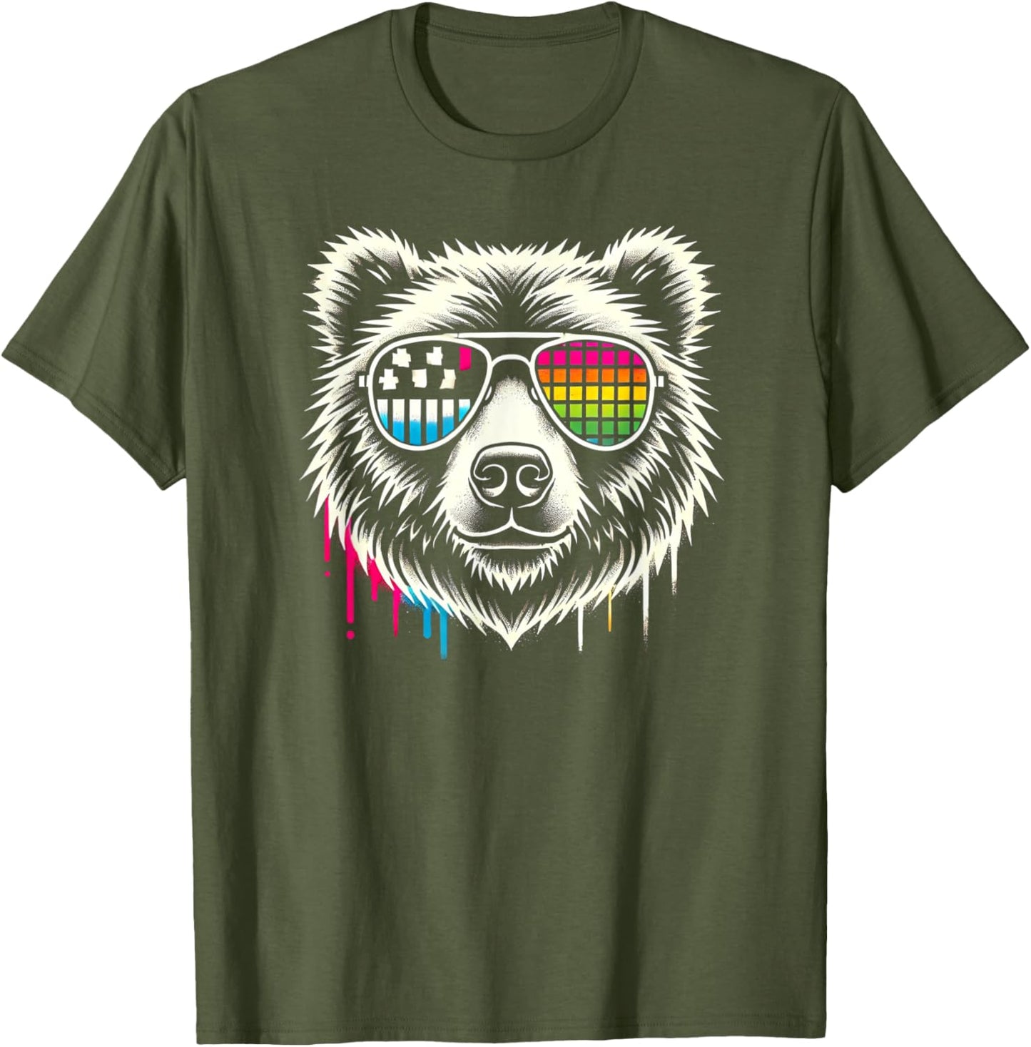 Retro Bear Sunglasses Cool Vintage Animal