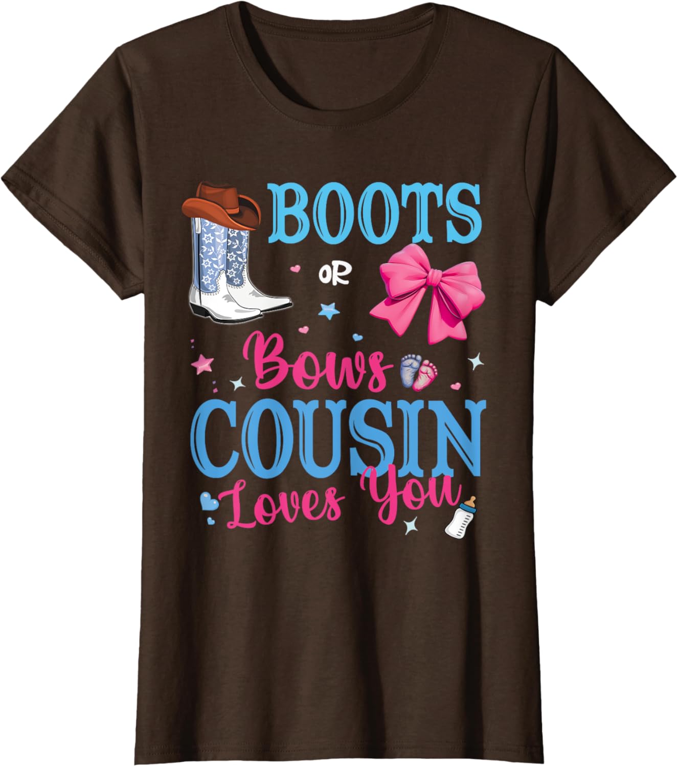 Boots Or Bows Cousin Loves You Gender Reveal Party Family