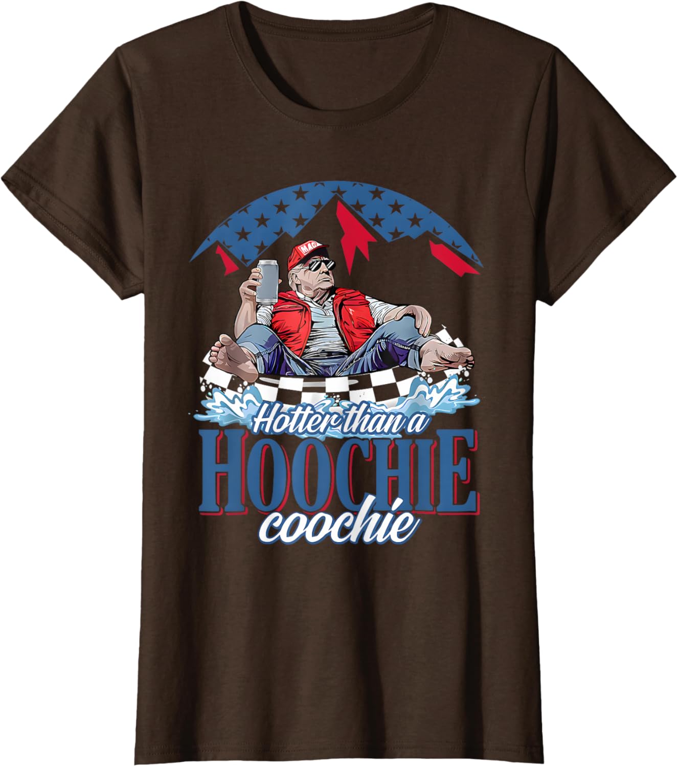 Hotter Than A Hoochie Coochie Funny Trump Summer Beer