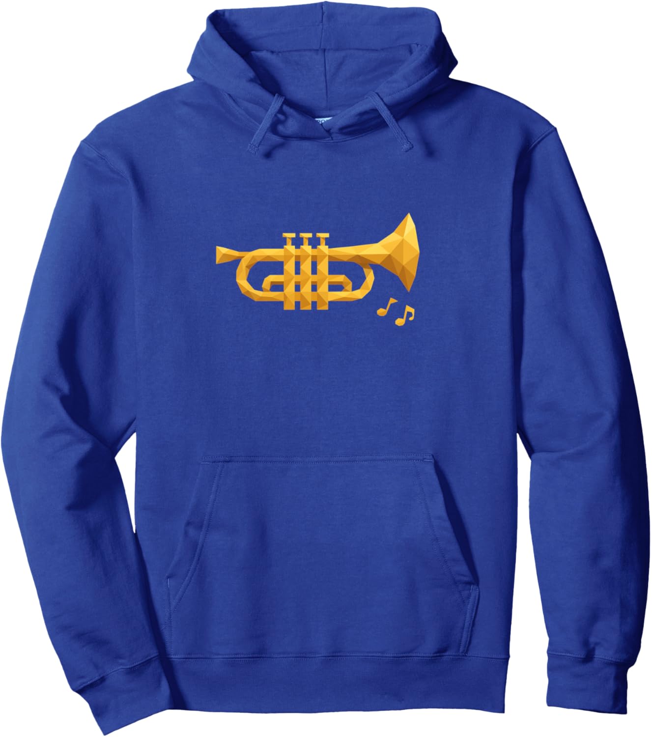 Low Poly Trumpet Pullover Hoodie