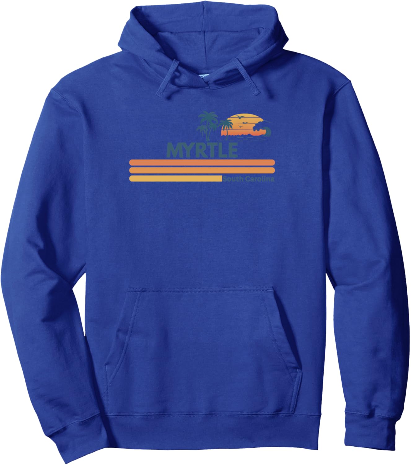 Myrtle Beach South Carolina Summer Palm Tree Men Women Pullover Hoodie
