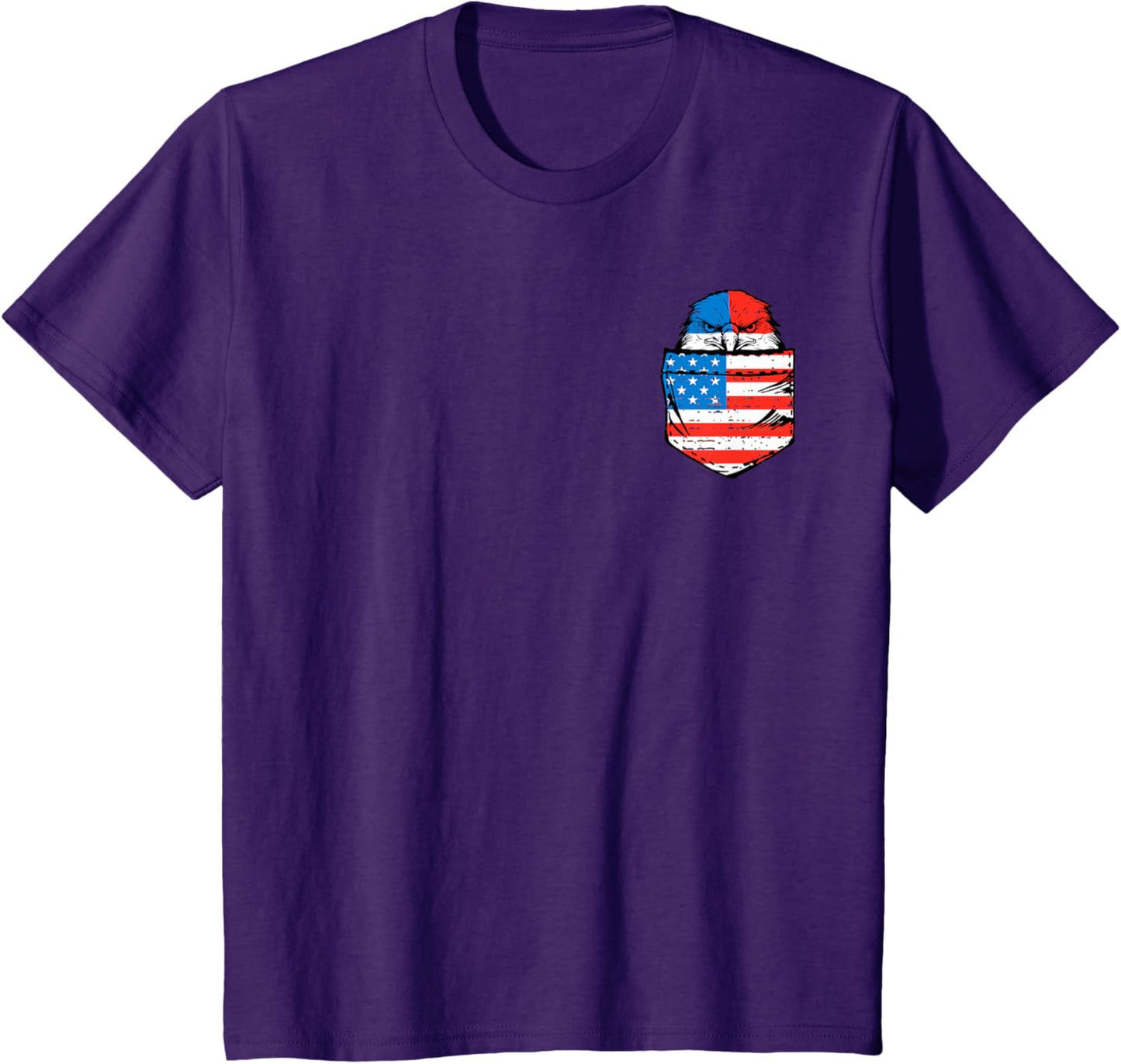 Eagle USA Flag Pocket American Funny 4th Of July Fourth