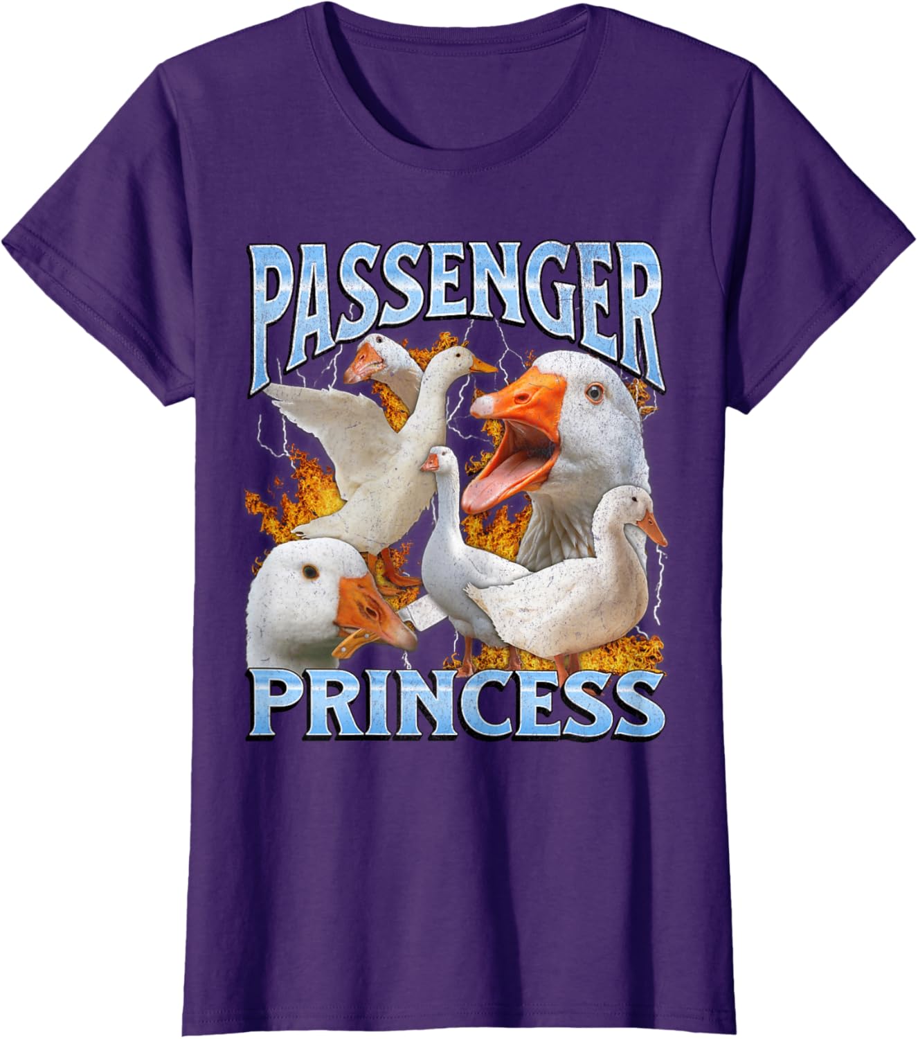 Passenger Princess Funny Goose Meme Bootleg Y2K Graphic