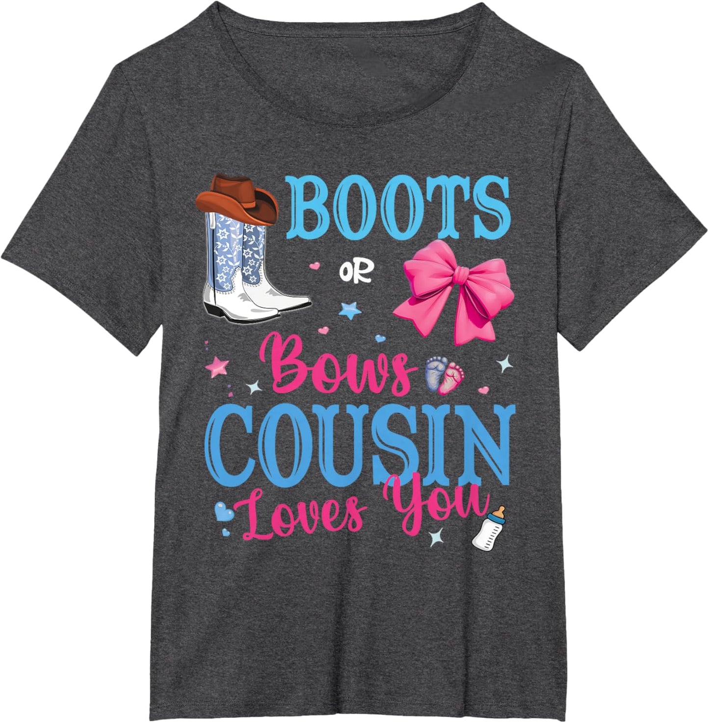 Boots Or Bows Cousin Loves You Gender Reveal Party Family