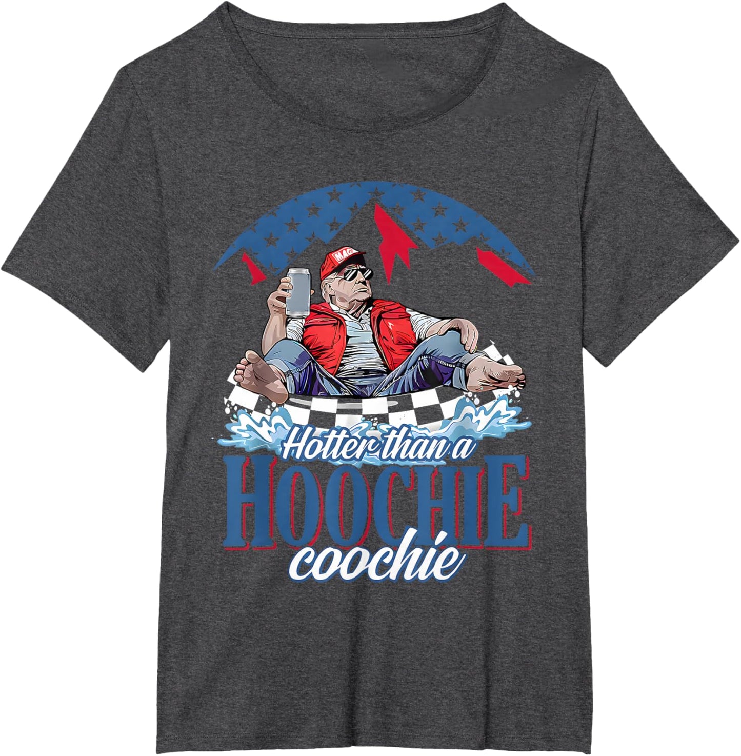 Hotter Than A Hoochie Coochie Funny Trump Summer Beer