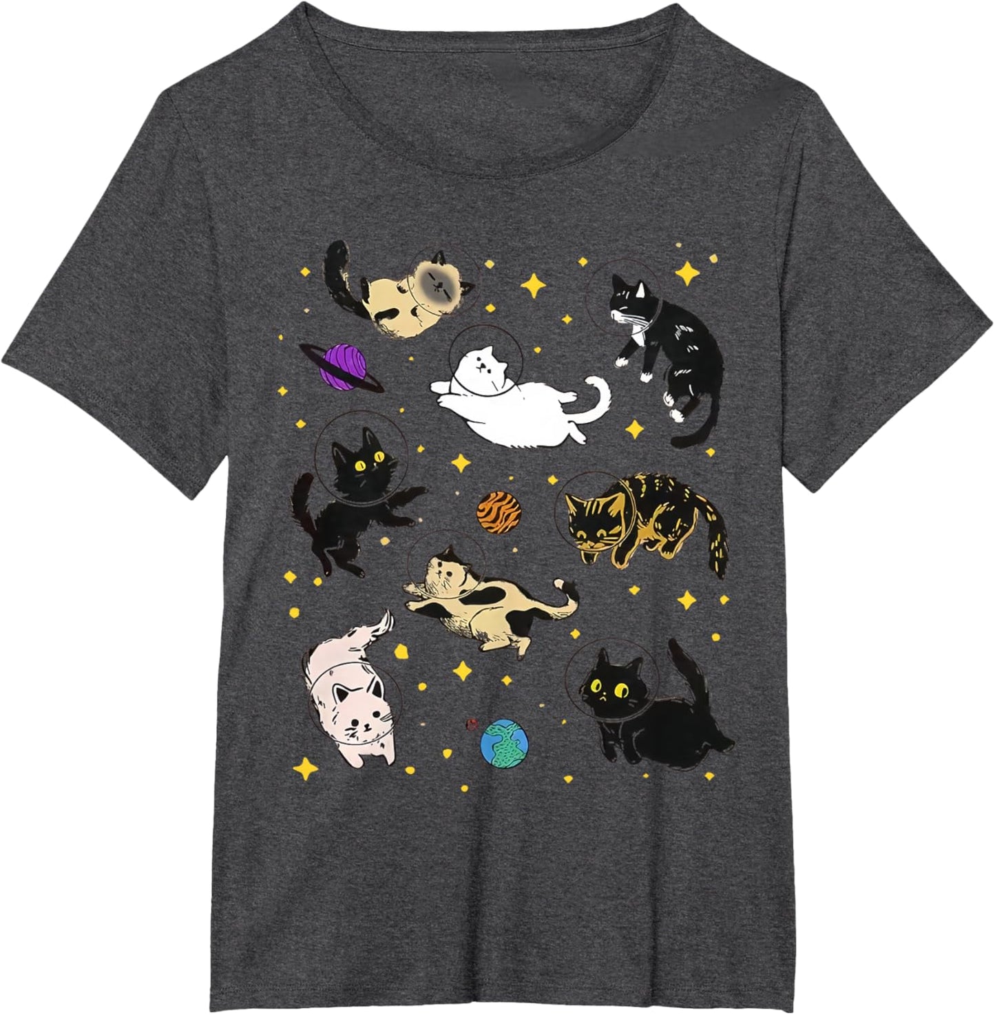 Funny Catsa Cat Astronauts Kitten Space Women Girls Kids Men