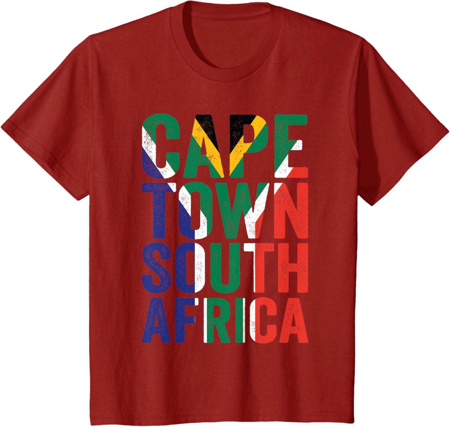 Cape Town South Africa Retro Flag Travel Vacation Souvenir