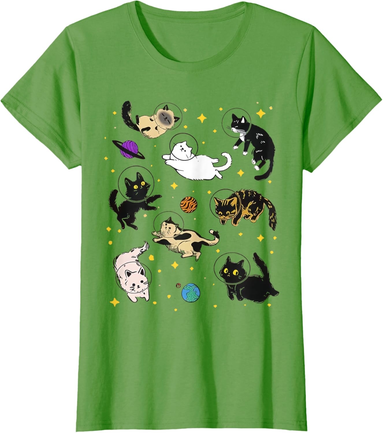 Funny Catsa Cat Astronauts Kitten Space Women Girls Kids Men