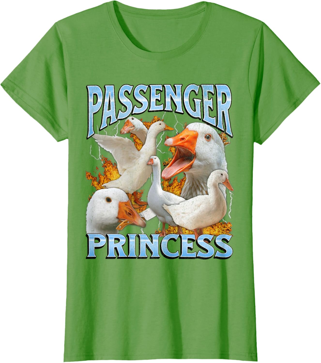 Passenger Princess Funny Goose Meme Bootleg Y2K Graphic