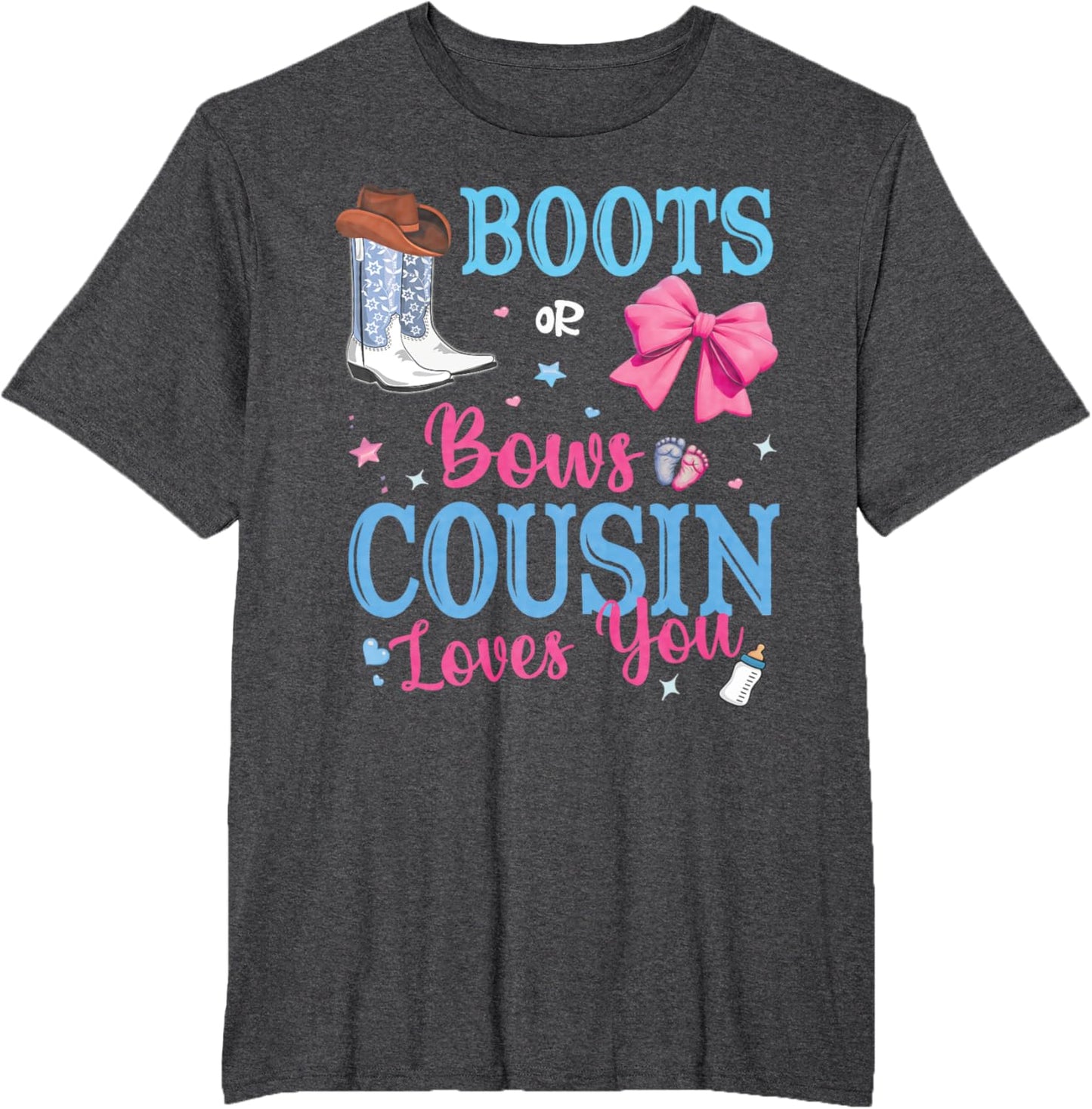Boots Or Bows Cousin Loves You Gender Reveal Party Family
