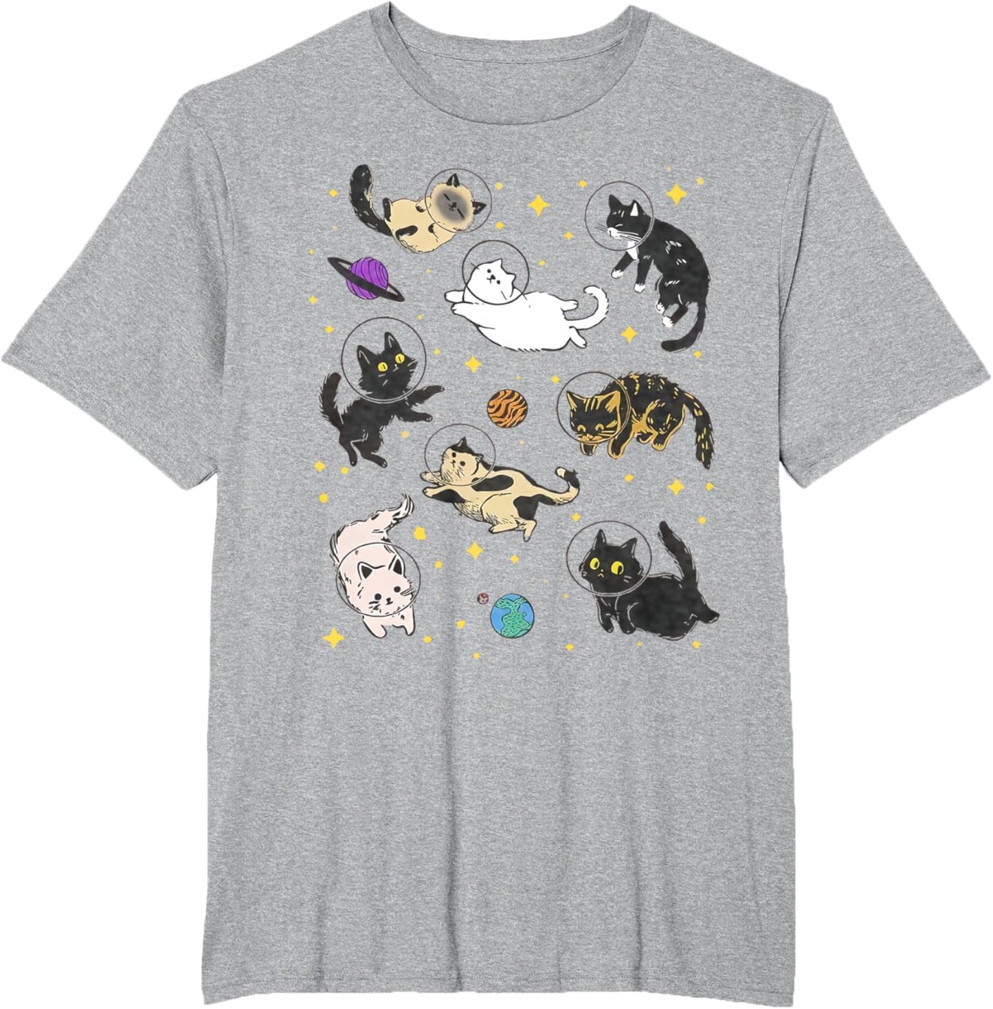 Funny Catsa Cat Astronauts Kitten Space Women Girls Kids Men