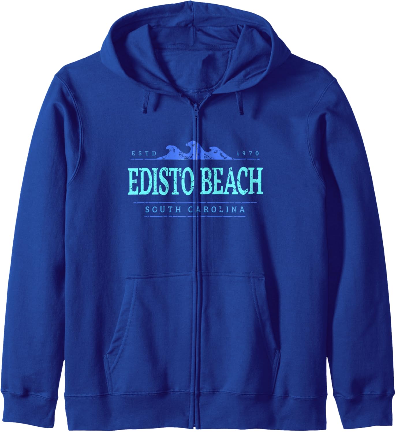 Edisto Beach South Carolina | Edisto Beach SC Shoreline Zip Hoodie