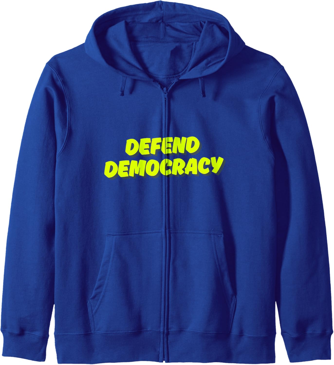 Anti-Trump - Defend Democracy Zip Hoodie