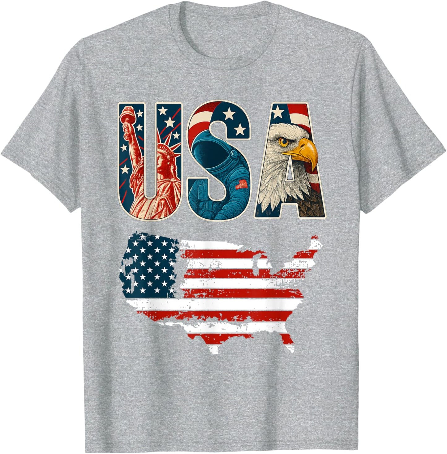 USA US Patriotic 4th of July America Flag Freedom Eagle