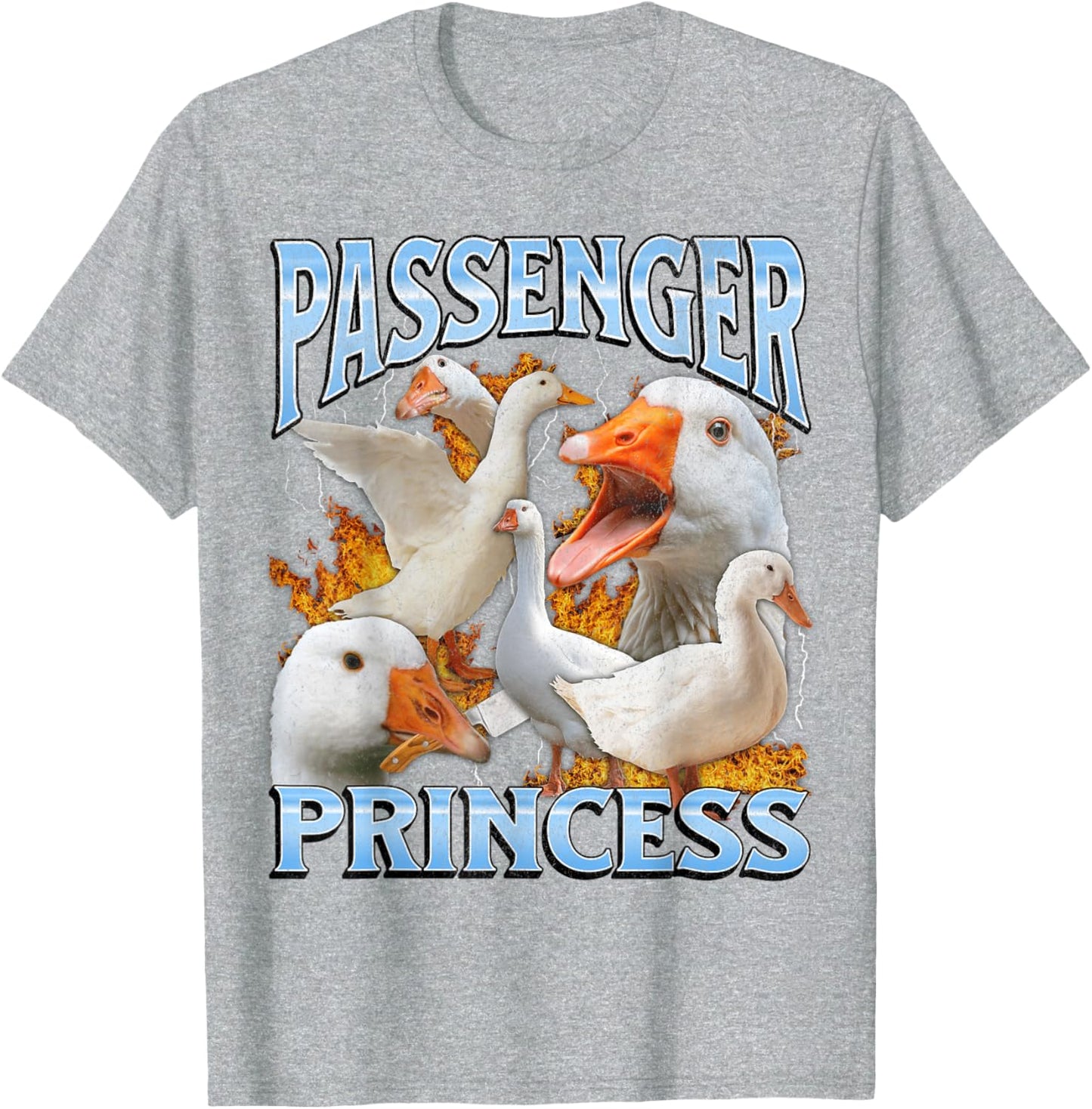 Passenger Princess Funny Goose Meme Bootleg Y2K Graphic