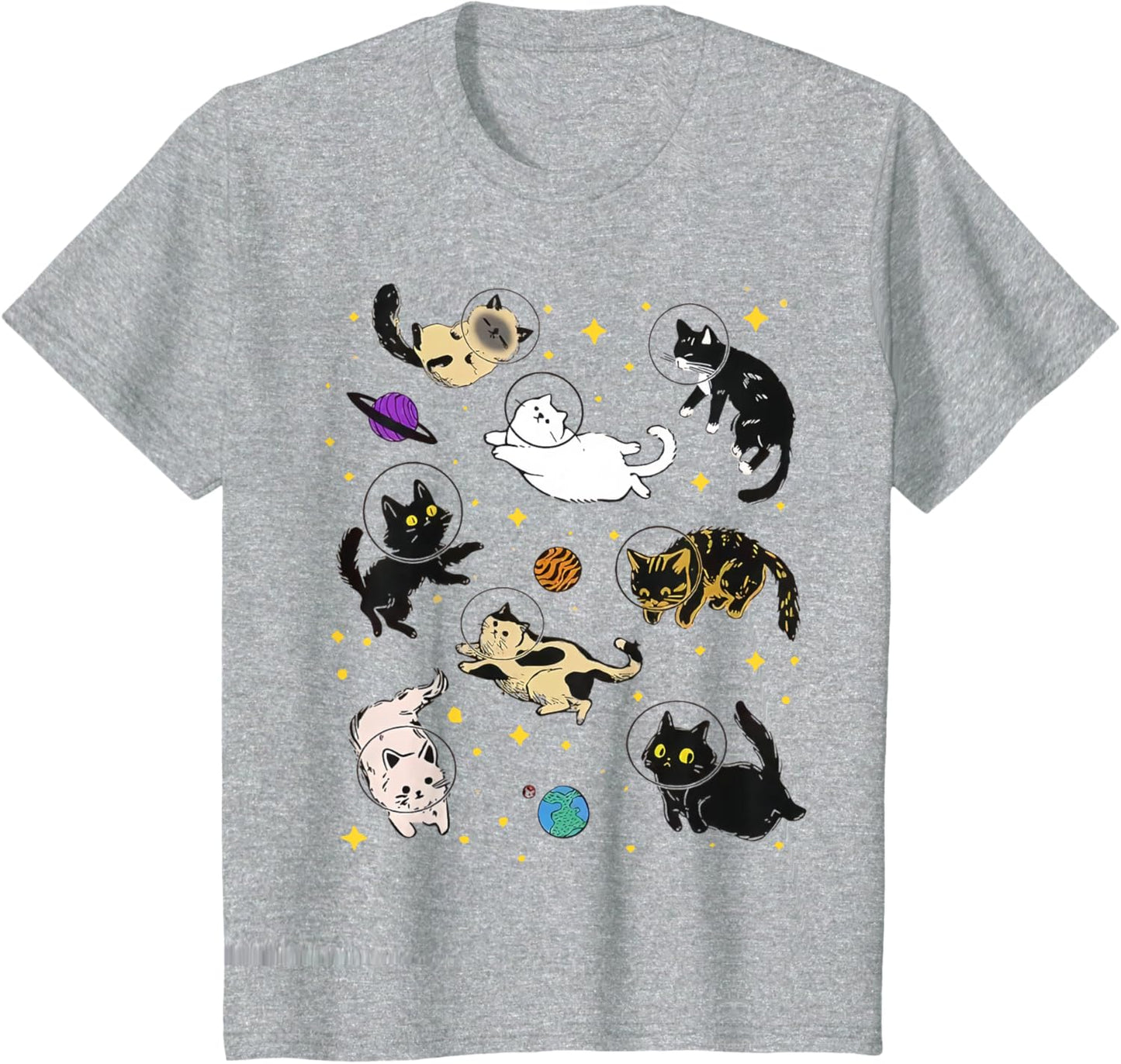 Funny Catsa Cat Astronauts Kitten Space Women Girls Kids Men